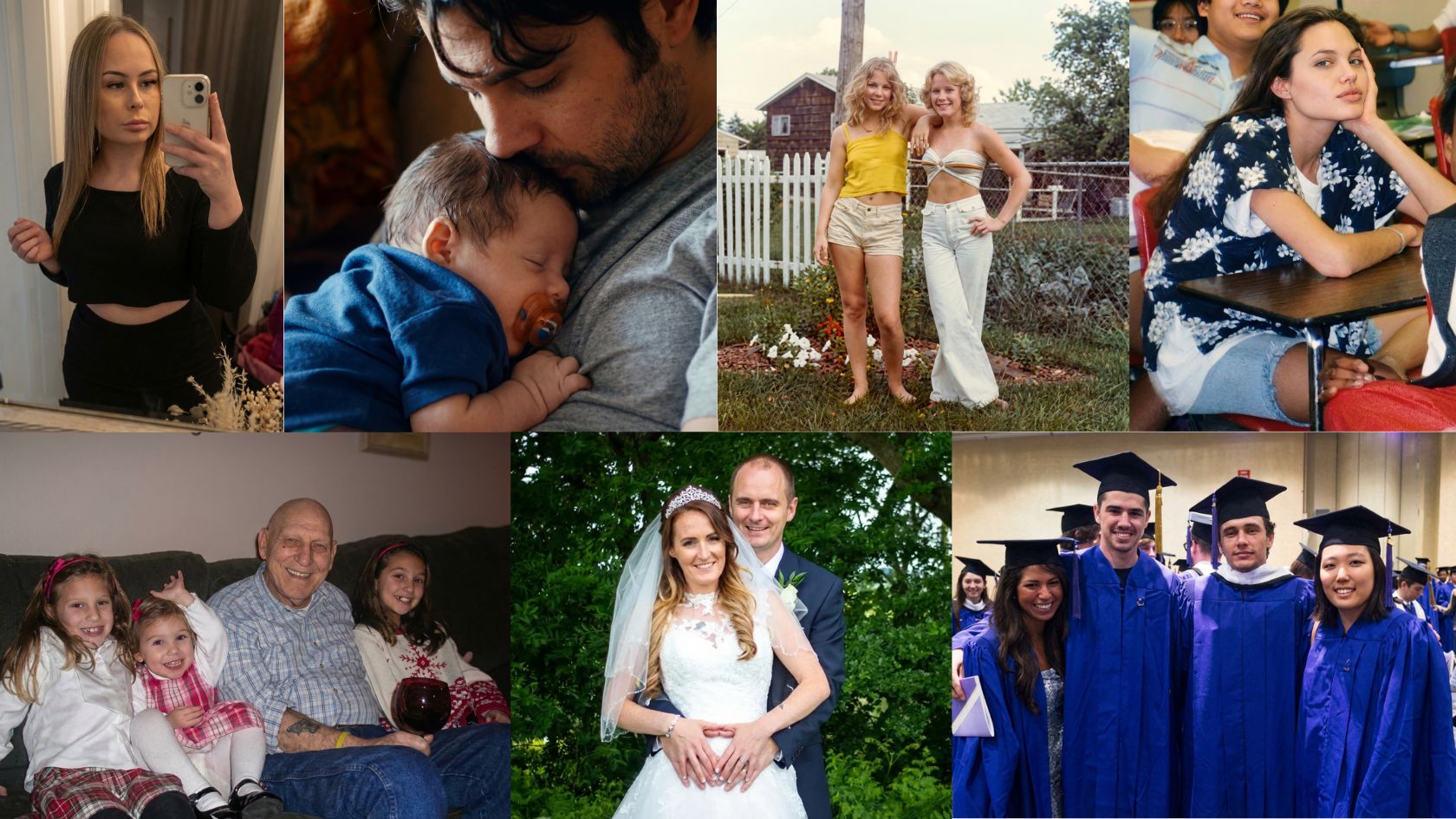 Grid of restored photos